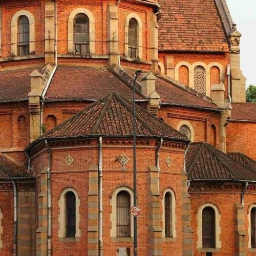 Day 8: Saigon, a corner of the Notre Dame Basilica.